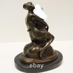 Statue Sculpture Pin-up Sexy Style Art Deco Style Art Nouveau Massive Bronze Sign