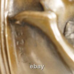 Statue Sculpture Pin-up Sexy Style Art Deco Style Art Nouveau Massive Bronze Sign