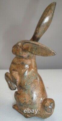 Statue Sculpture Rabbit Hare Animal Hunting Art Deco Art Nouveau Style