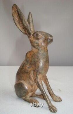 Statue Sculpture Rabbit Hare Animalier Hunting Style Art Deco Style Art Nouveau