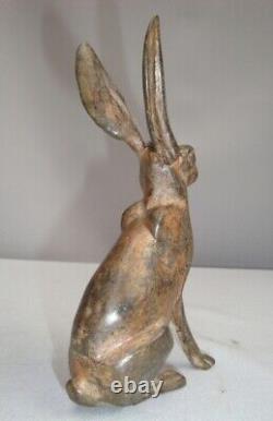 Statue Sculpture Rabbit Hare Animalier Hunting Style Art Deco Style Art Nouveau