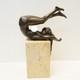 Statue Sculpture Sexy Dancer Pin-up Style Art Deco Style Art Nouveau Bronze