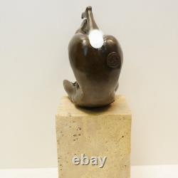 Statue Sculpture Sexy Dancer Pin-up Style Art Deco Style Art Nouveau Bronze