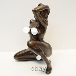 Statue Sculpture Sexy Pin-up Style Art Deco Style Art Nouveau Bronze