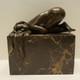 Statue Sculpture Sexy Pin-up Young Lady Awakening Art Deco Style Art Nouveau Style