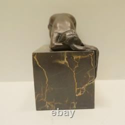 Statue Sculpture Sexy Pin-up Young Lady Awakening Art Deco Style Art Nouveau Style