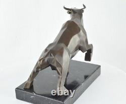 Statue Sculpture Taurus Animal Style Art Deco Style Art Nouveau Bronze Massi