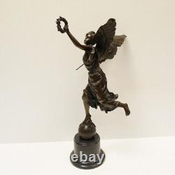 Statue Sculpture The Victory Art Deco Style Art Nouveau Solid Bronze Sign