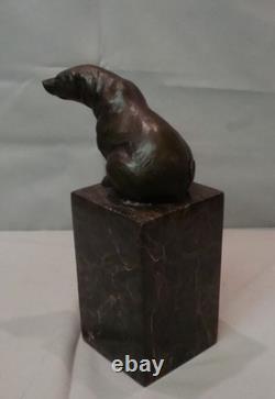 Statue Sculpture in Animalier Style, Art Deco Style, Art Nouveau, Solid Bronze