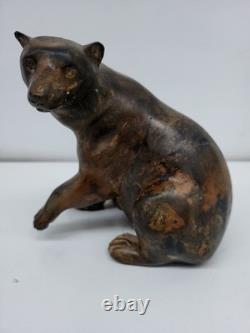 Statue Sculpture in Animalier Style, Art Deco Style, Art Nouveau, Solid Bronze S