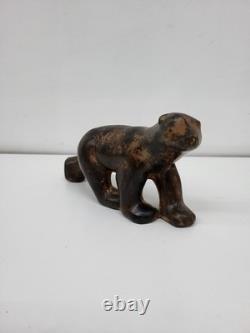 Statue Sculpture in Animalier Style, Art Deco Style, Art Nouveau, Solid Bronze S