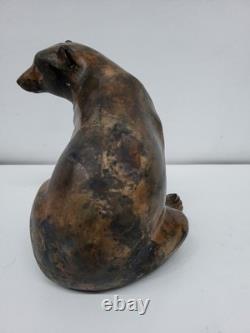 Statue Sculpture in Animalier Style, Art Deco Style, Art Nouveau, Solid Bronze S