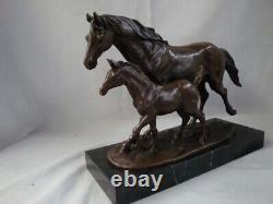 Statue Sculpture of Horse Foal Animalier Style Art Deco Style Art Nouveau Bronze