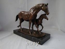 Statue Sculpture of Horse Foal Animalier Style Art Deco Style Art Nouveau Bronze