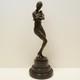 Statue Sculpture Of A Classical Dancer, Opera Style, Art Deco Style, Art Nouveau Bronze