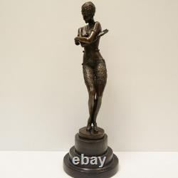 Statue Sculpture of a Classical Dancer, Opera Style, Art Deco Style, Art Nouveau Bronze