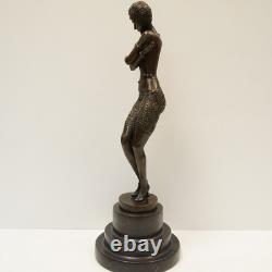Statue Sculpture of a Classical Dancer, Opera Style, Art Deco Style, Art Nouveau Bronze