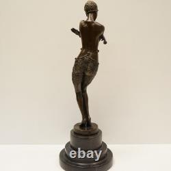 Statue Sculpture of a Classical Dancer, Opera Style, Art Deco Style, Art Nouveau Bronze