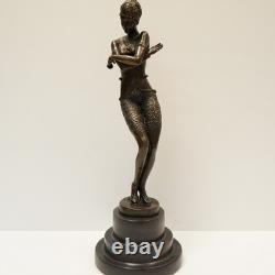 Statue Sculpture of a Classical Dancer, Opera Style, Art Deco Style, Art Nouveau Bronze