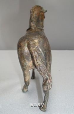Statue Sculpture of an Animal Horse in Art Deco and Art Nouveau Style, Solid Bronze