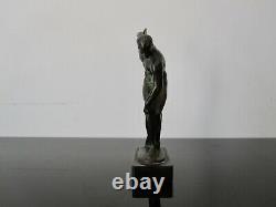 Statuette Art Deco Max Le Verrier Le Faguays Bronze Discobolle