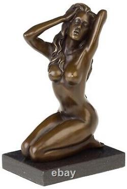 Statuette Of Naked Woman Antique Style/art Decoration Bronze