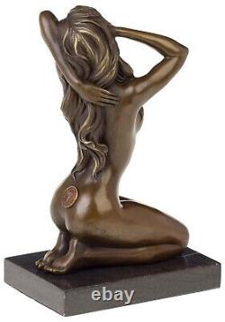 Statuette Of Naked Woman Antique Style/art Decoration Bronze