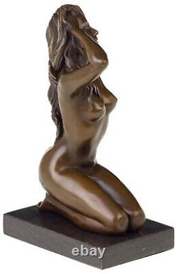 Statuette Of Naked Woman Antique Style/art Decoration Bronze