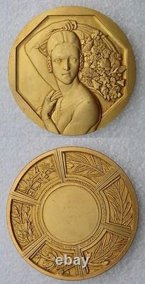 Superb Art Deco medal by Cochet, rare, 68 mm diameter