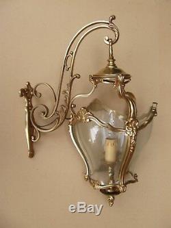 Superb Bronze Lantern Louis XV Style In Working Order