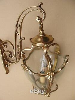 Superb Bronze Lantern Louis XV Style In Working Order