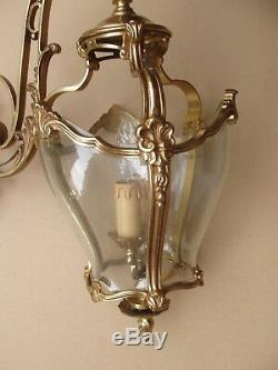 Superb Bronze Lantern Louis XV Style In Working Order