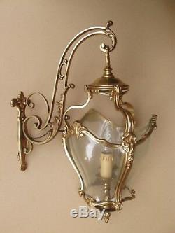 Superb Bronze Lantern Louis XV Style In Working Order