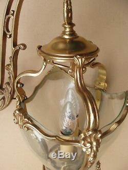 Superb Bronze Lantern Louis XV Style In Working Order