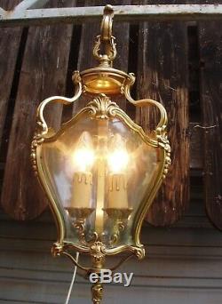 Superb Bronze Lantern Louis XV Style In Working Order