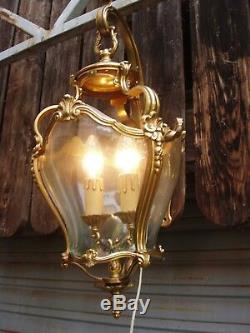 Superb Bronze Lantern Louis XV Style In Working Order