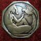 Superb Medal Art Deco Naked Female By Delannoy The Woman At The Ara Xtra Rare