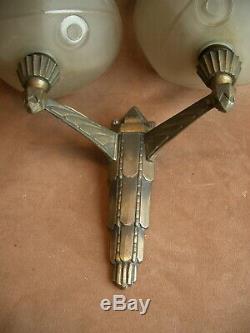 Superb Wall Art Deco Silver Bronze