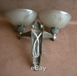 Superb Wall Art Deco Silver Bronze