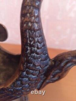 Swan-shaped catchall MAX LE VERRIER ART DECO Bronze