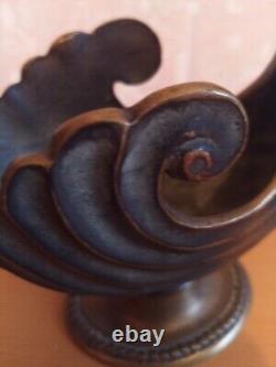 Swan-shaped catchall MAX LE VERRIER ART DECO Bronze