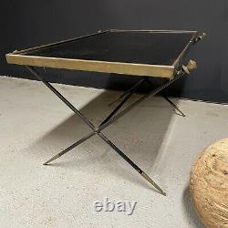 Table Basse Design Art Deco Modernist 1950 Adnet Vintage Glass Bronze Ancient