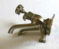 Tap House, 2 Old Taps, Bronze, Hot, Cold, Was Framed, Art Deco