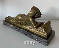 The Indian, Art Deco Bronze Sculpture Signed by Guido