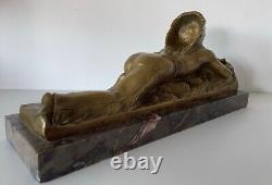 The Indian, Art Deco Bronze Sculpture Signed by Guido