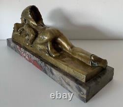 The Indian, Art Deco Bronze Sculpture Signed by Guido