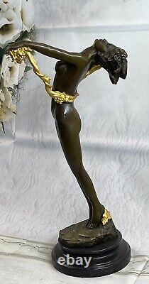 The New Art Deco Bronze Statue Sculpture 'The Naked Beautiful Vine'