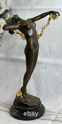 The New Art Deco Bronze Statue Sculpture 'The Naked Beautiful Vine'