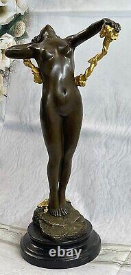 The New Art Deco Bronze Statue Sculpture 'The Naked Beautiful Vine'