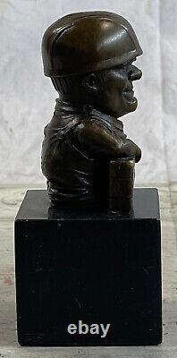 The Roughneck Bronze Sculpture Representative A Construction Worker Art Deco